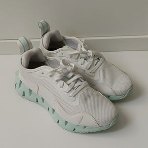 Reebok White and Mint Green Athletic Shoes